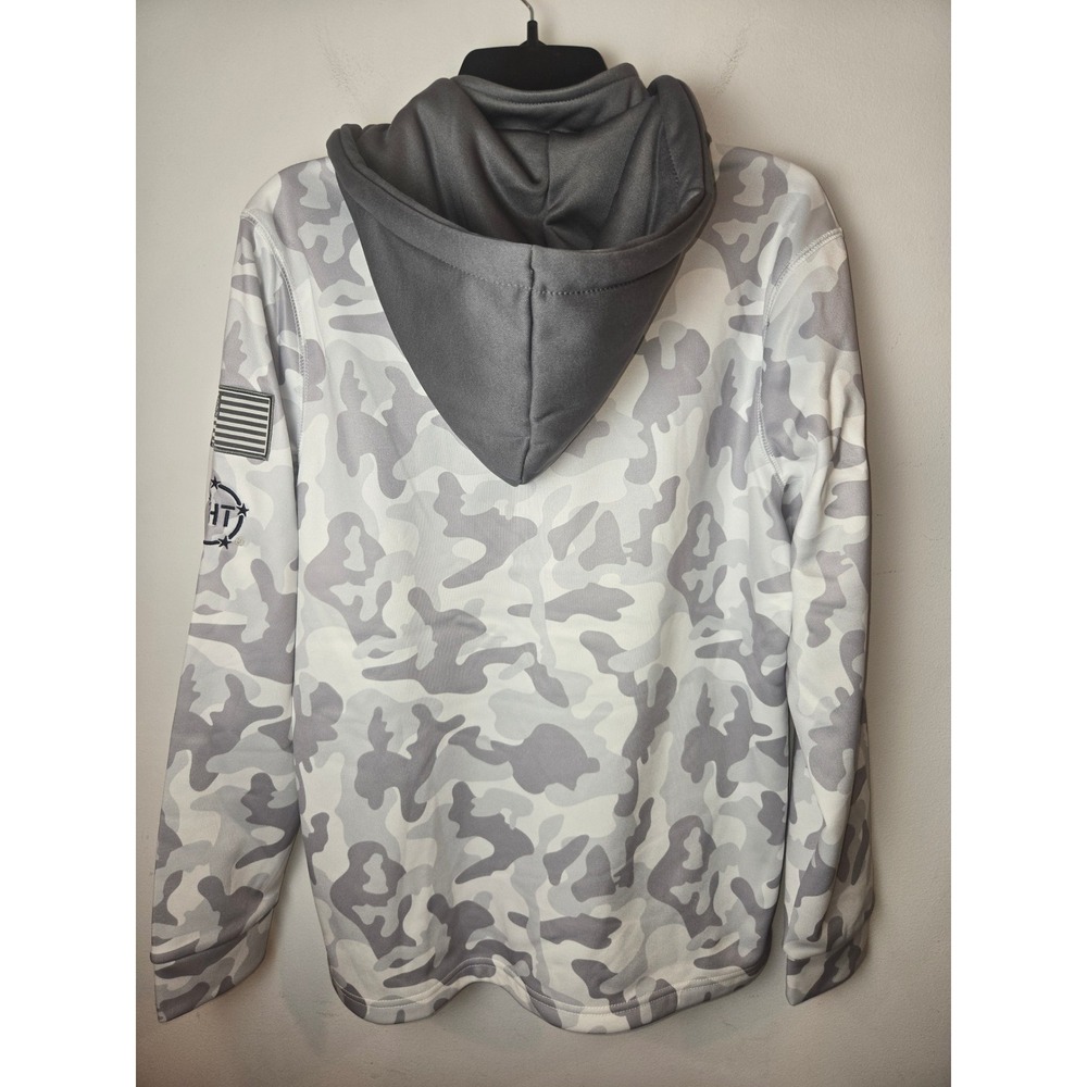 Colosseum Mens Navy OHT Arctic Camo Quarter Zip Hoodie Small NWT - Picture 7 of 8